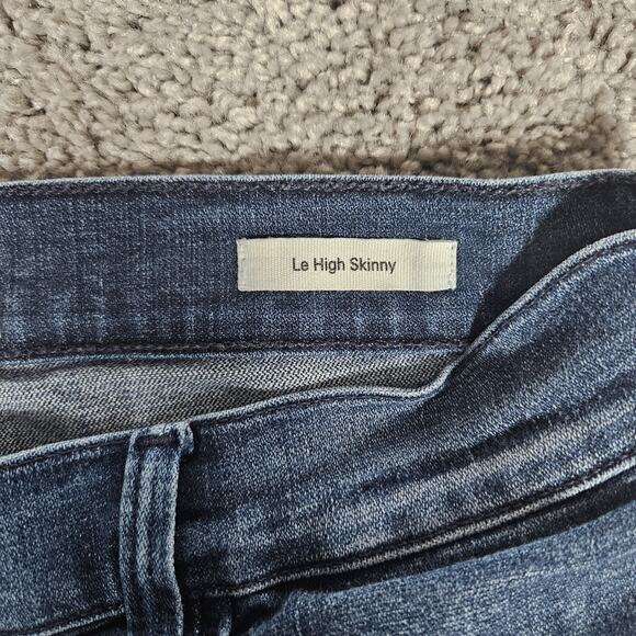 Frame Jeans Womens 29 27X27.5 Blue Le High Skinny Endell Distressed Boho Stretch - Picture 4 of 12